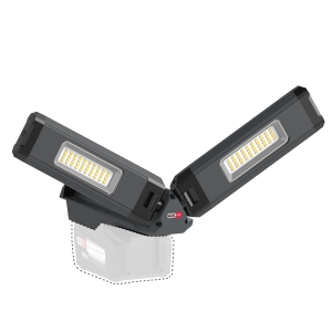 SCANGRIP DUO CONNECT Floodlight with two lamp heads providing 2500 lumen