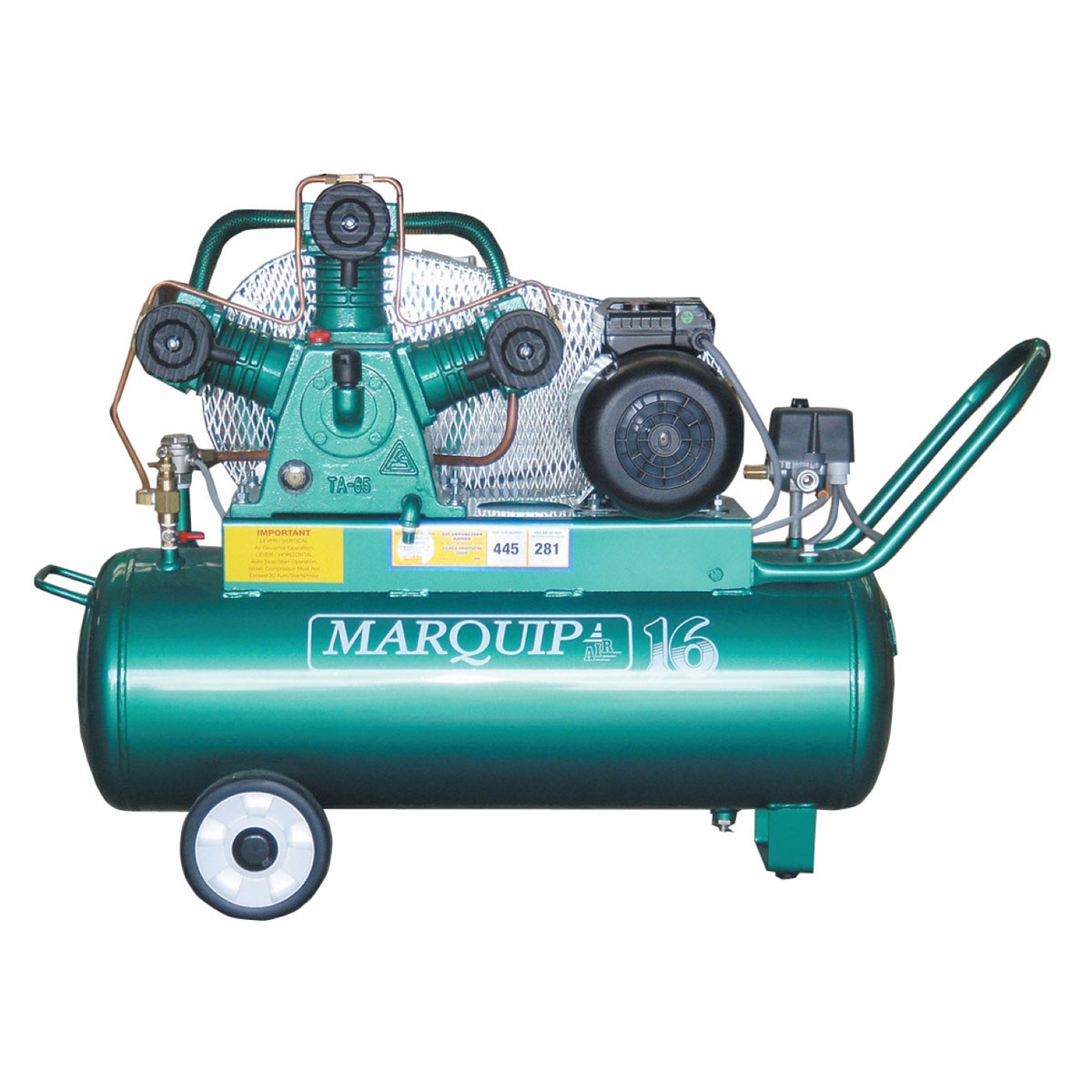 Marquip Compressor 16 2kW with Filter/Reg and QD Coupler