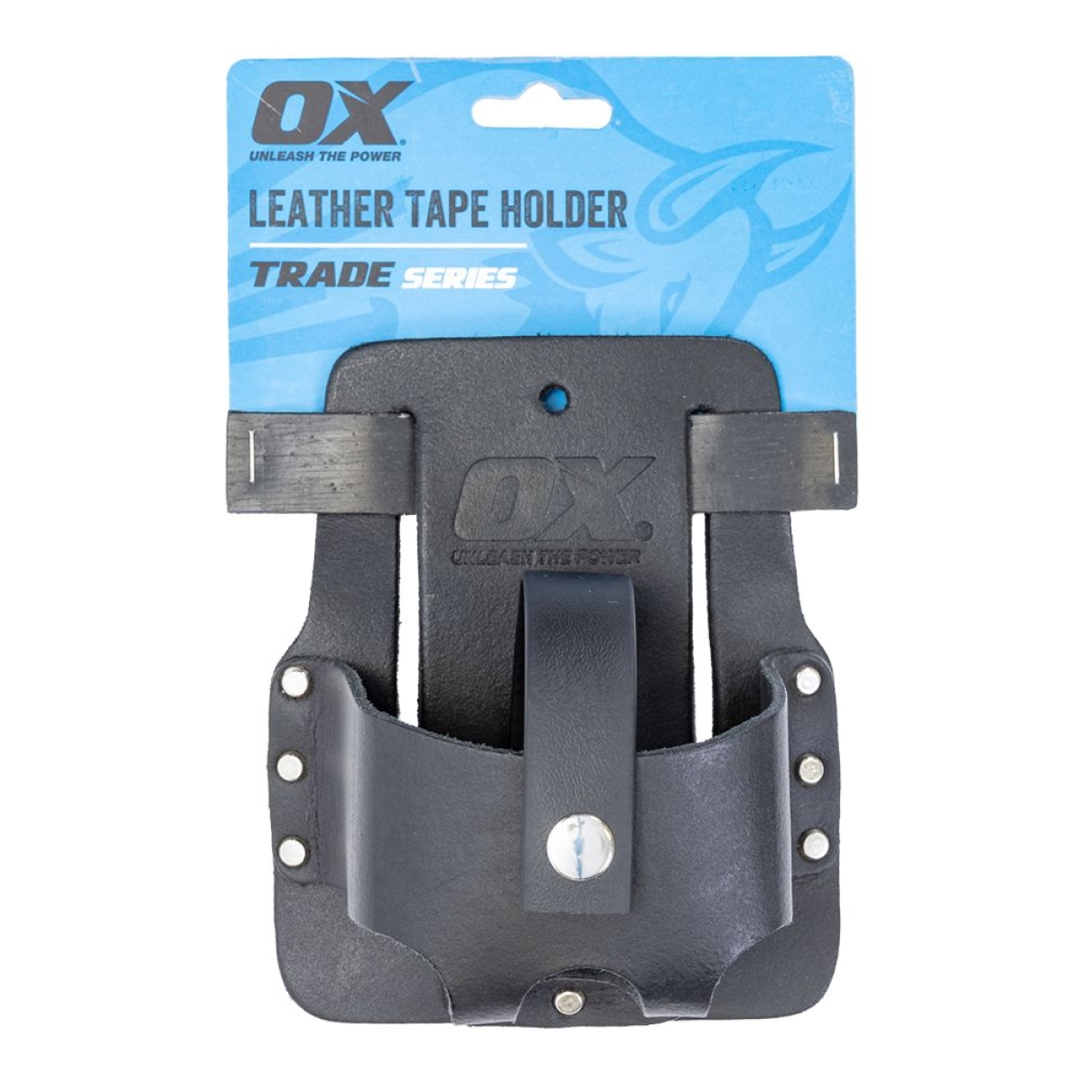 OX Trade Black Leather Tape Holder