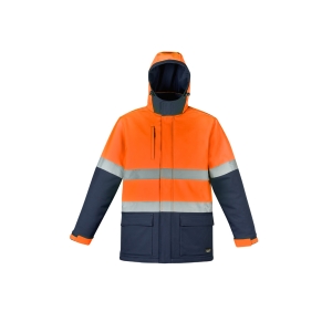 Syzmik Unisex Hi Vis Antarctic Softshell Jacket Orange/Navy ZJ553