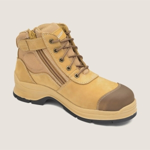 Blundstone Style 318 Zip Up Safety Boots Wheat
