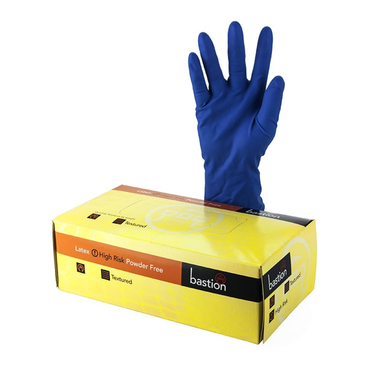Bastion Latex Hi-Risk Disposable Gloves (Pack 50)