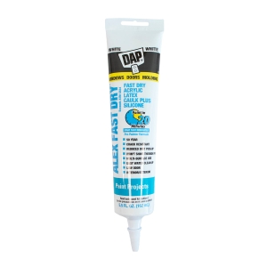 DAP Alex Fast Dry Acrylic Latex Caulk + Silicone 5.5 Oz - White