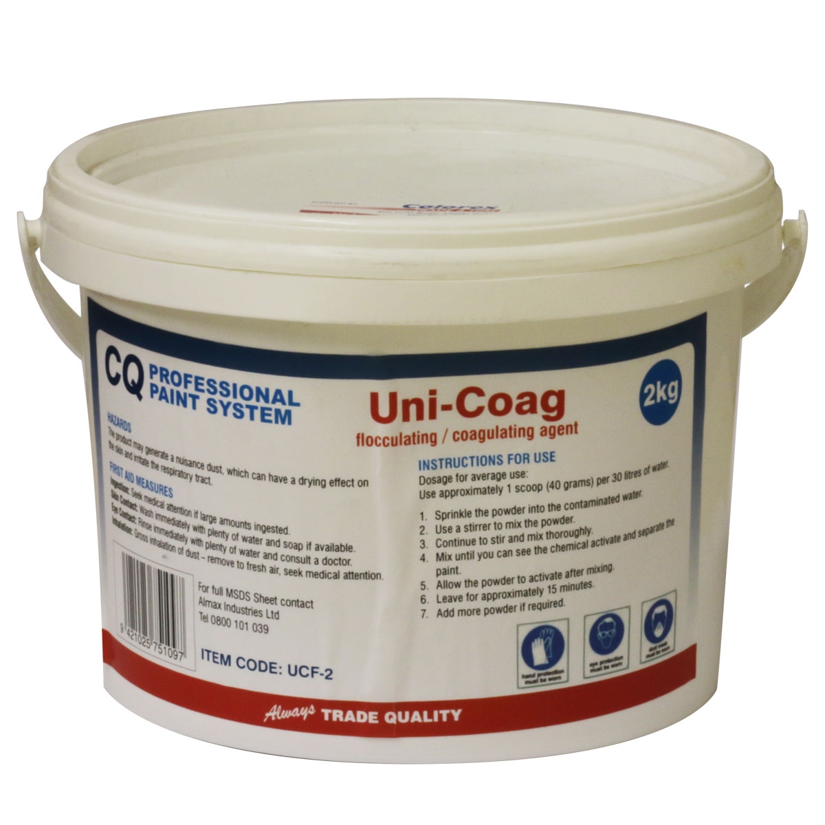 Uni-Coag Flocculating Coagulating agent 2kg