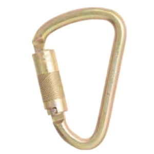 QSI Carabiner Triple Action Locking Bulb Type Steel with Captive Pin 50kN ANSI