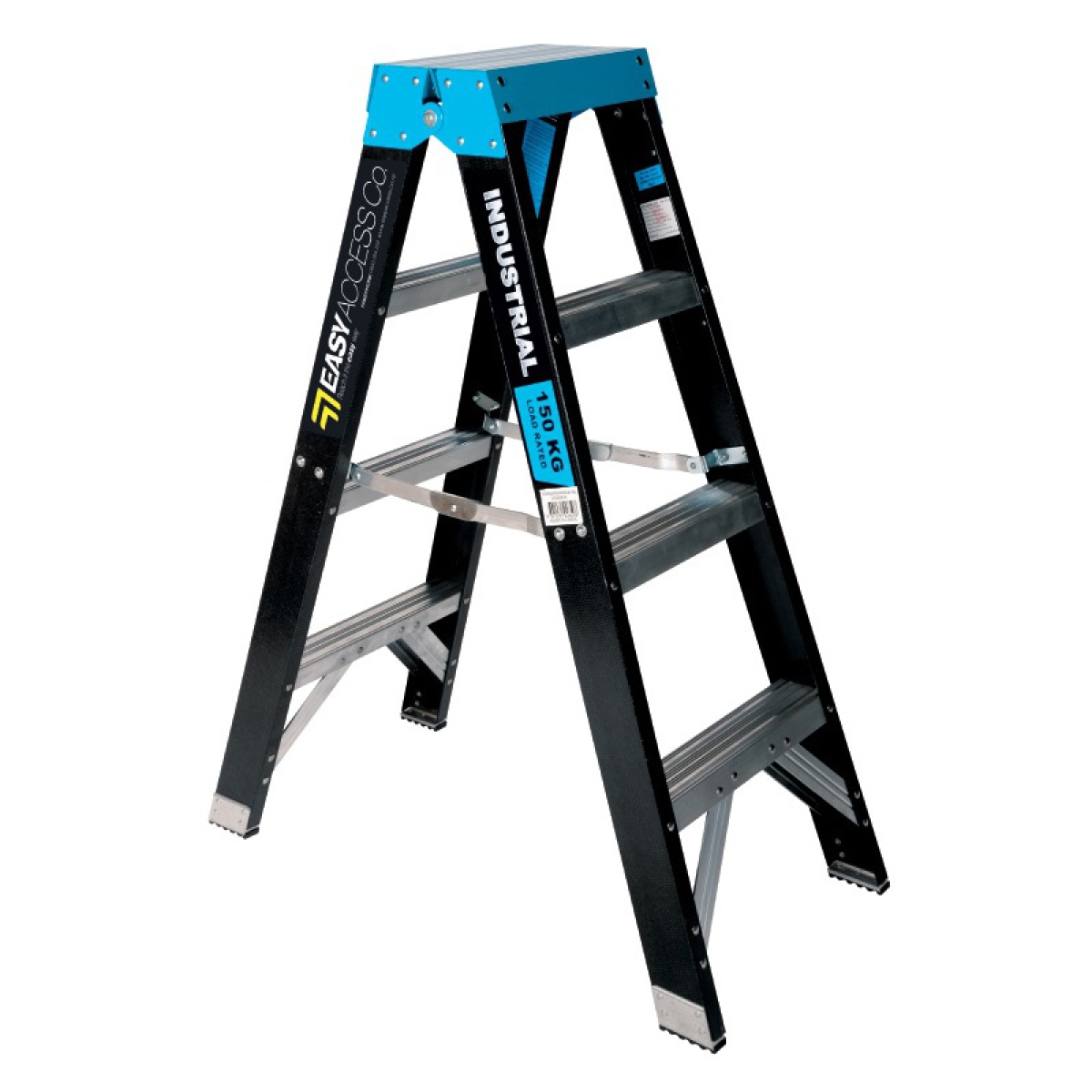 Easy Access Fibreglass Step Ladder 4-Step 1.2m