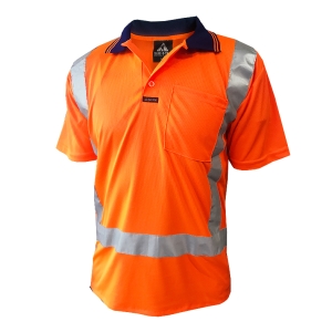 Safe-T-Tec Short Sleeve TTMC Polo Orange