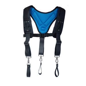 OX Trade Padded Nylon/Leather Suspenders