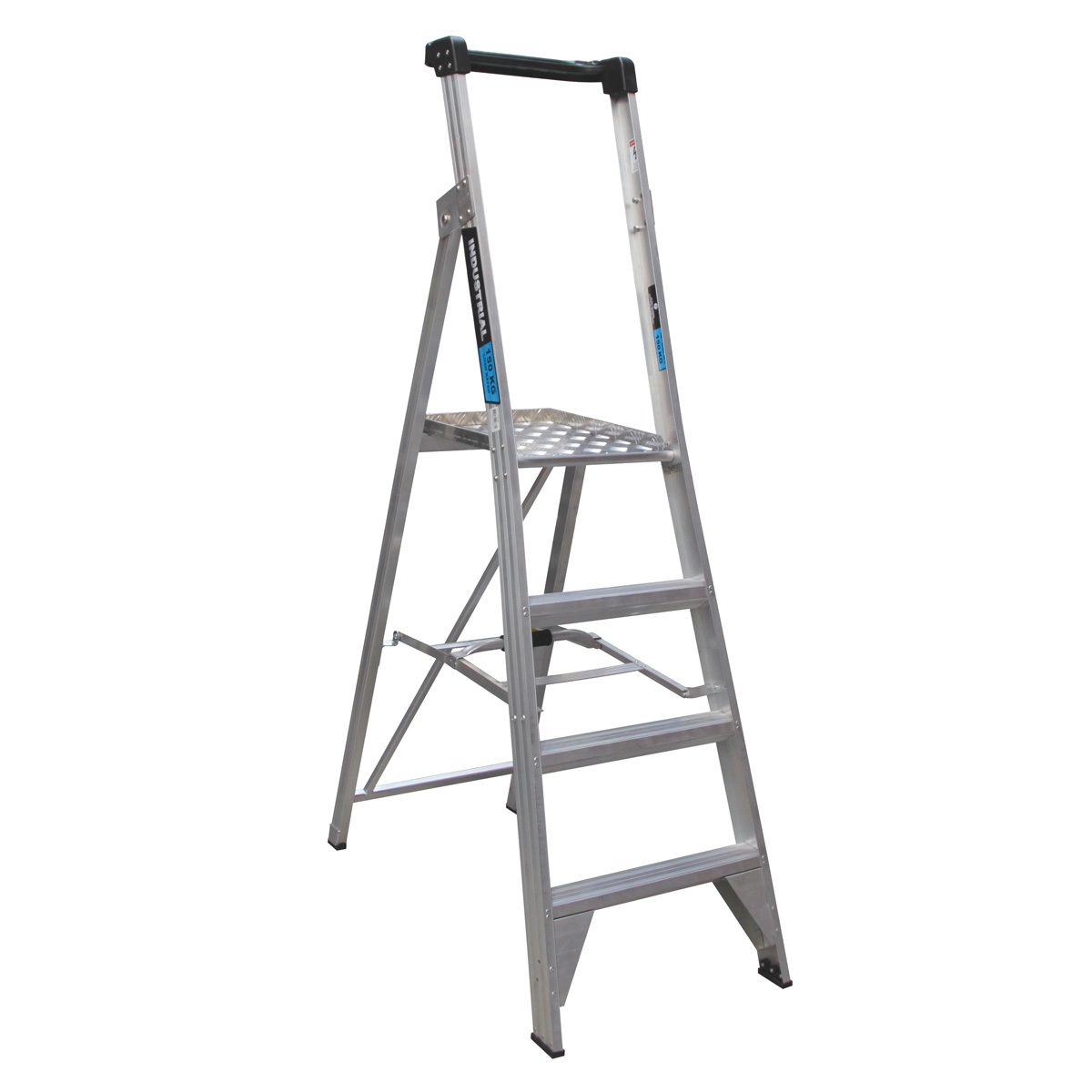 Easy Access 180kg Rated Aluminium Platform Ladder 4-Step 1.13m