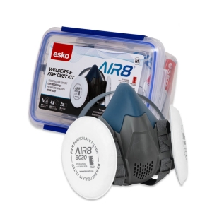 Esko AIR8 Fine Dust Respiratory Kit in Plastic Resealable Container