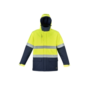 Syzmik Unisex Hi Vis Antarctic Softshell Jacket Yellow/Navy ZJ553