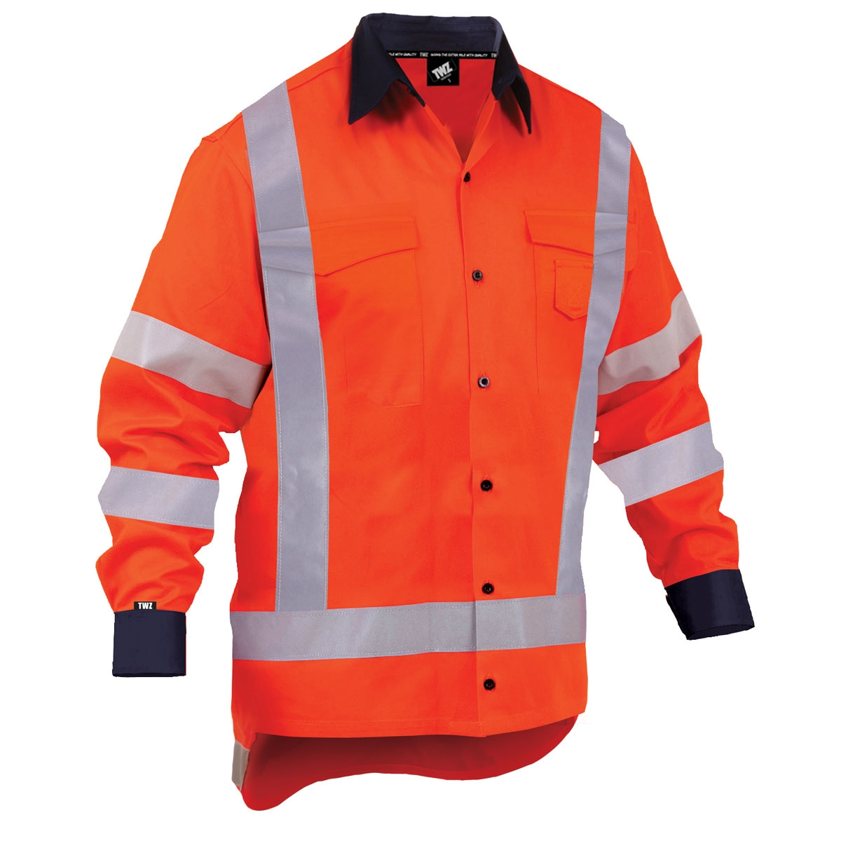 Bison TTMC-W17 Lightweight Cotton Shirt Orange