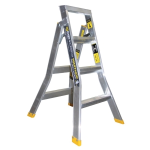 Easy Access Warthog Step/Extension Ladder 4-Step 1.2-2.1m