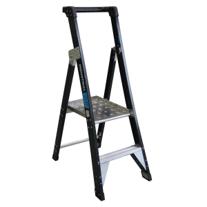 Easy Access 150kg Rate Fibreglass Platform Ladder 2-Step 0.56m