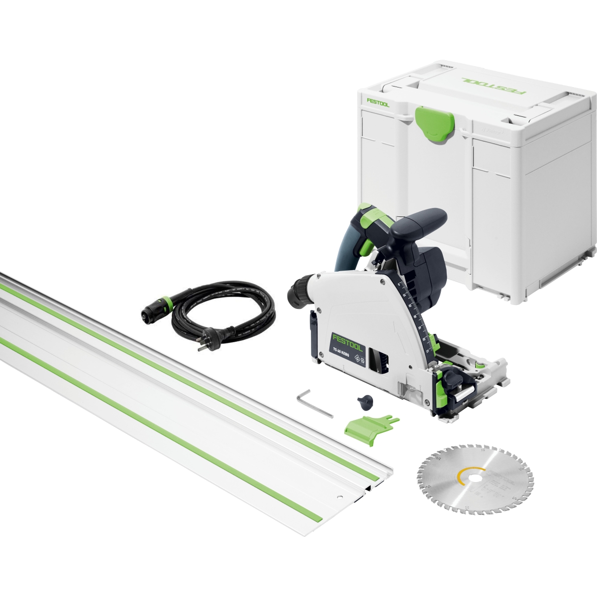 Festool TS 60K 168mm Plunge Cut Saw in Systainer with 1400mm Rail