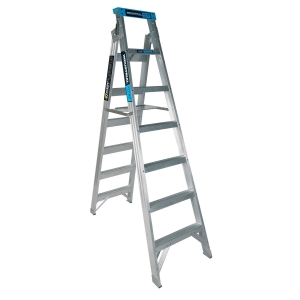 Easy Access Aluminium Step/Extension Ladder 7-Step 2.1-3.9m