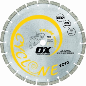 OX Trade General Purpose / Concrete Diamond Blade (Bore 22mm - 15mm)
