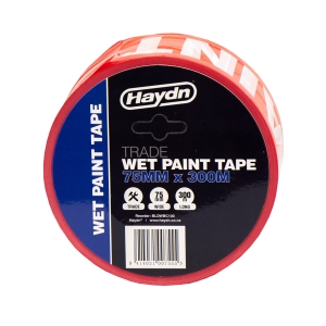 Haydn Wet Paint Caution Tape 75mm x 300m