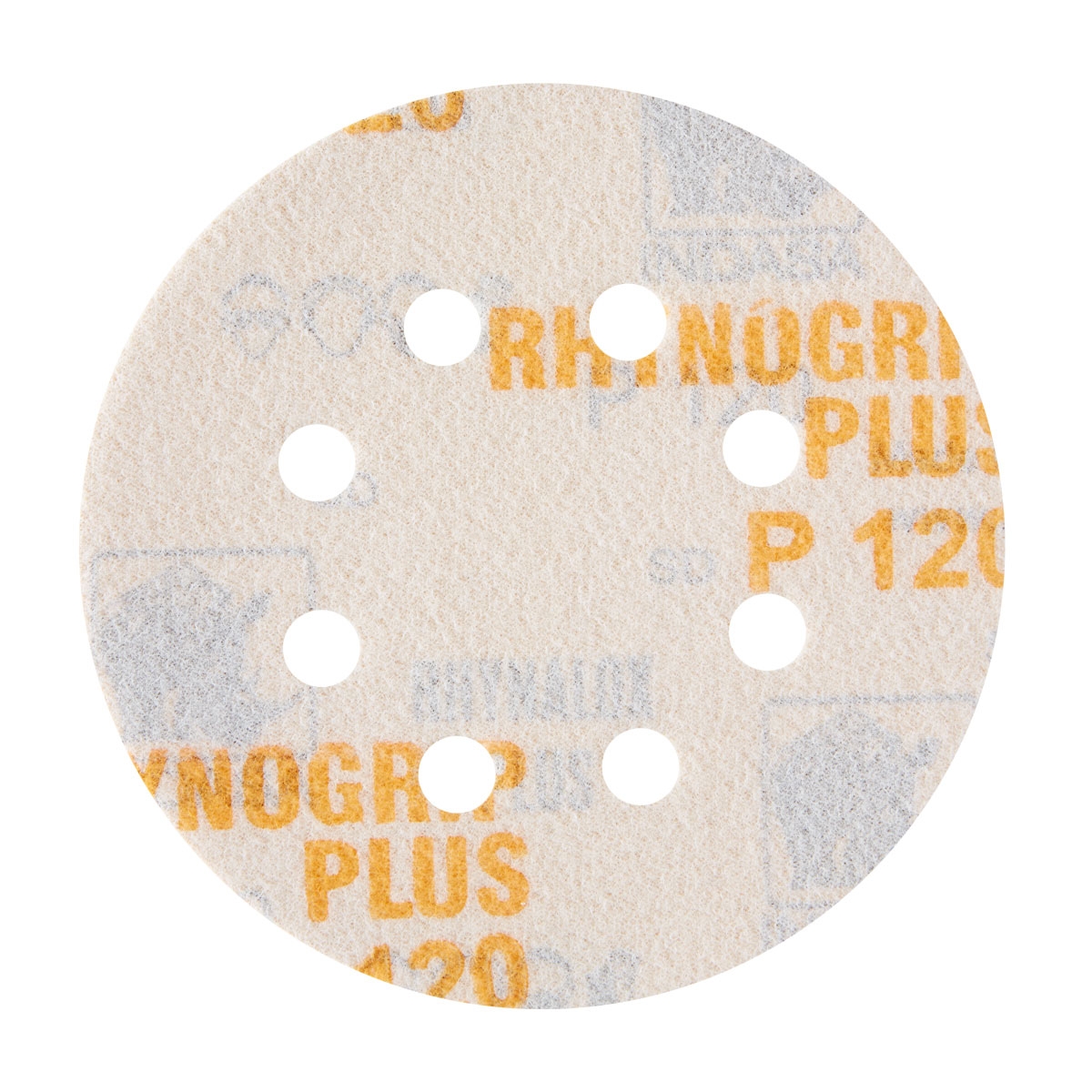 Indasa Rhynogrip Plus Line 125mm Sanding Disc 8-hole Box (50 Discs)