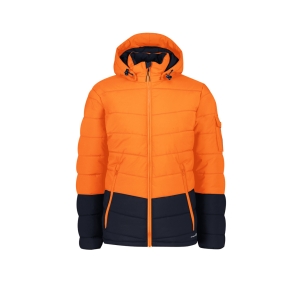 Syzmik Unisex Streetworx Hooded Puffer Jacket Orange/Navy ZJ240