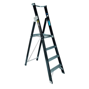 Easy Access 150kg Rate Fibreglass Platform Ladder 4-Step 1.13m