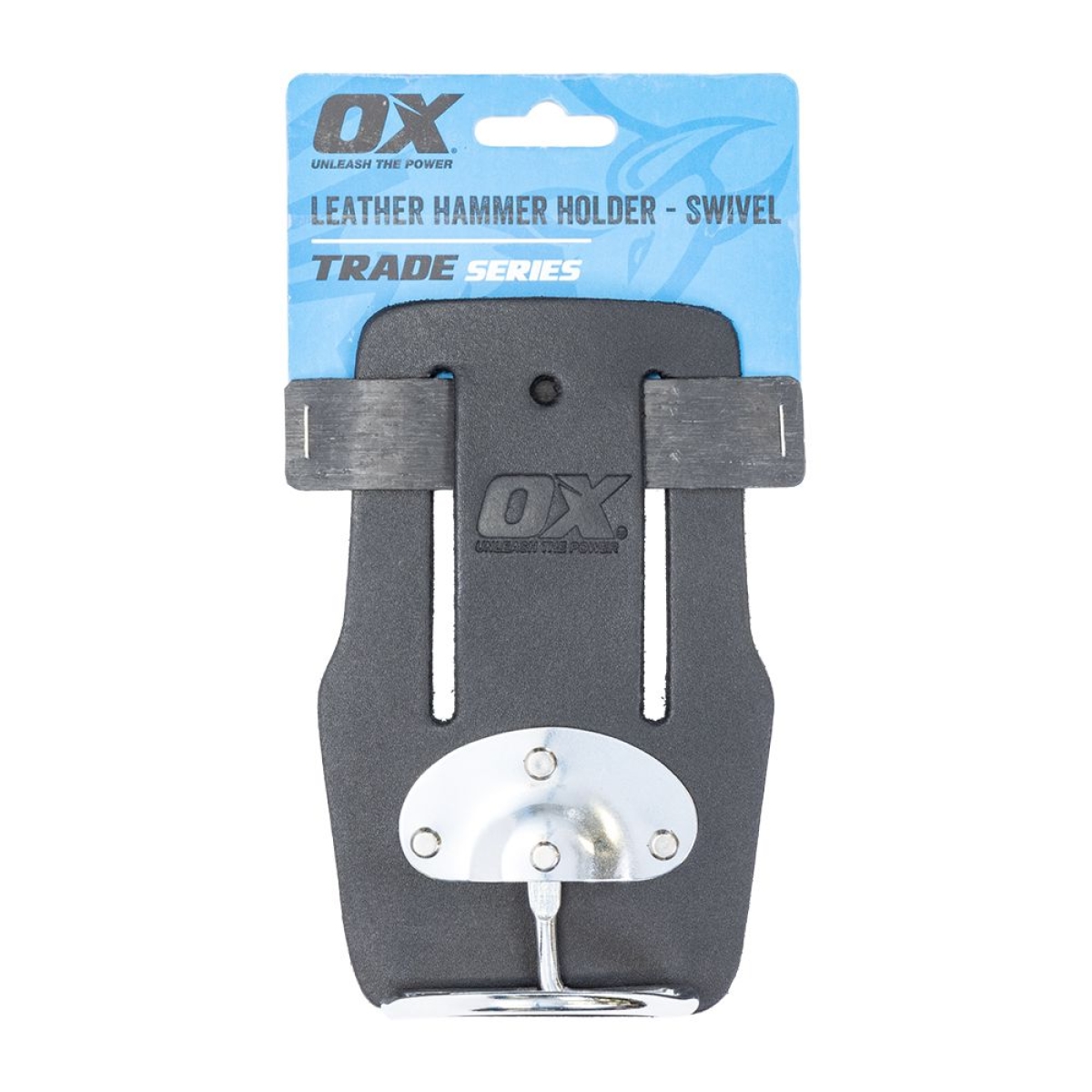 OX Trade Black Leather Hammer Holder - Swivel