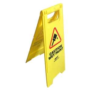 A-Frame Caution Wet Paint Floor Sign