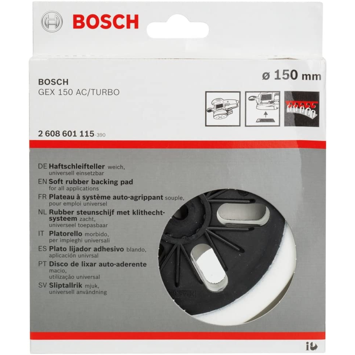 Bosch Velcro Back Up Pad 150mm