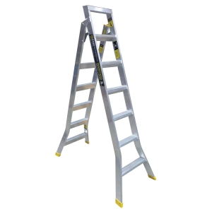 Easy Access Warthog Step/Extension Ladder 7-Step 2.1-3.9m