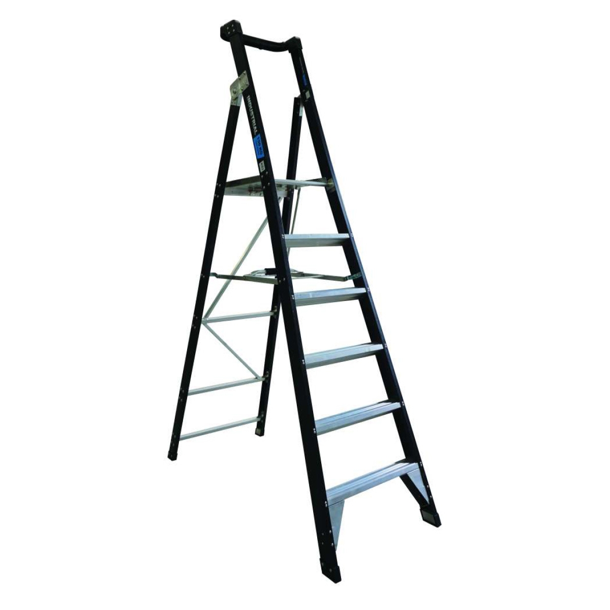 Easy Access 150kg Rate Fibreglass Platform Ladder 6-Step 1.69m