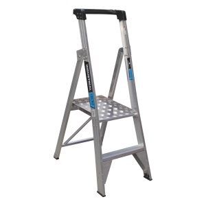 Easy Access 180kg Rated Aluminium Platform Ladder 2-Step 0.56m