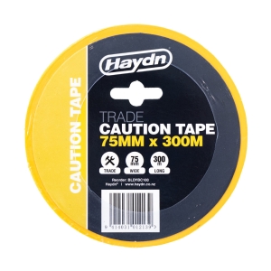 Haydn Caution Tape - 75mm x 300m