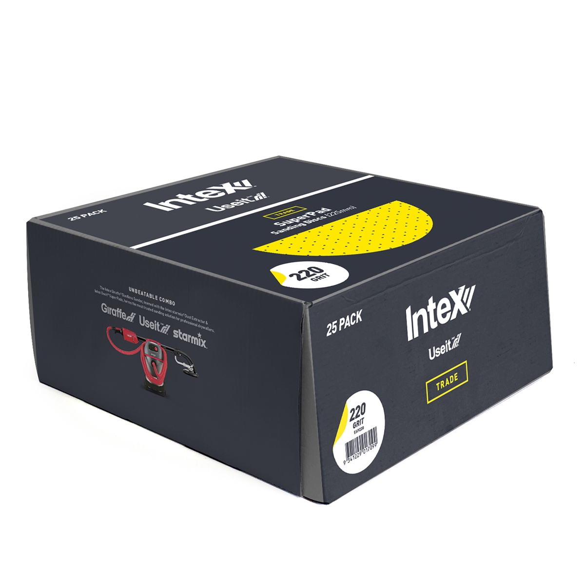 Intex Useit Trade Super-Pad Yellow 225mm (Pack 50 Discs)