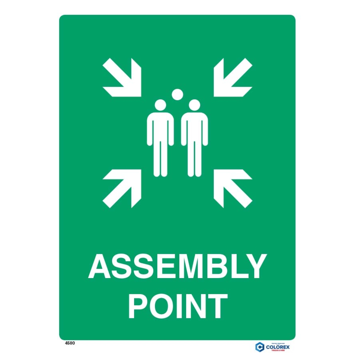 PVC Sign 'Assembly Point' PVC 450x600mm