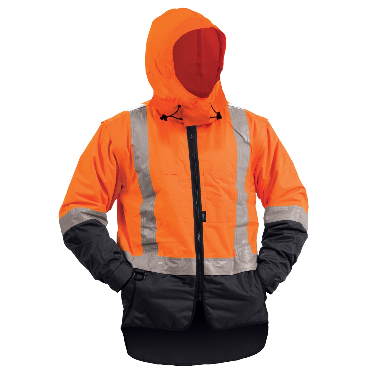 Bison Stamina Day/Night Zip Off Sleeves Jacket Orange/Navy