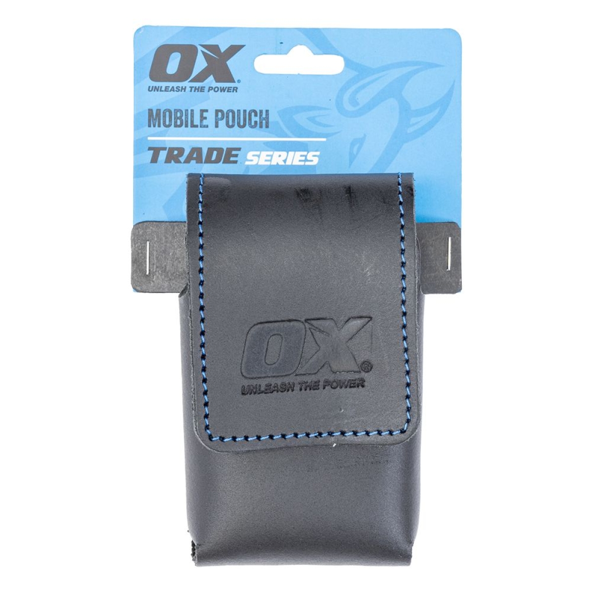 OX Trade Black Leather Mobile Phone Holder