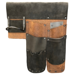 OX Pro Tan & Black Leather Tool Pouch