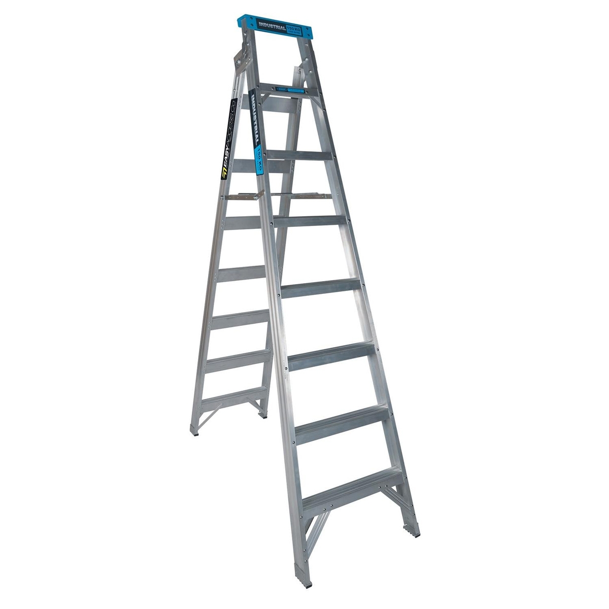 Easy Access Aluminium Step/Extension Ladder 8-Step 2.4-4.5m