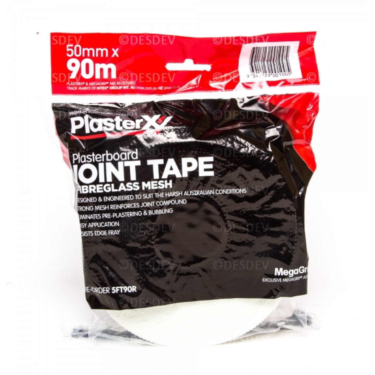 PlasterX 50mm x 90m MegaGrip Fiberglass Joint Tape