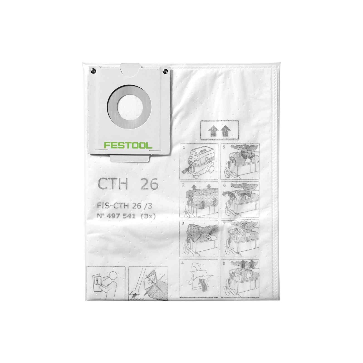 Festool CTH26 Vac Bags (Packet 3)