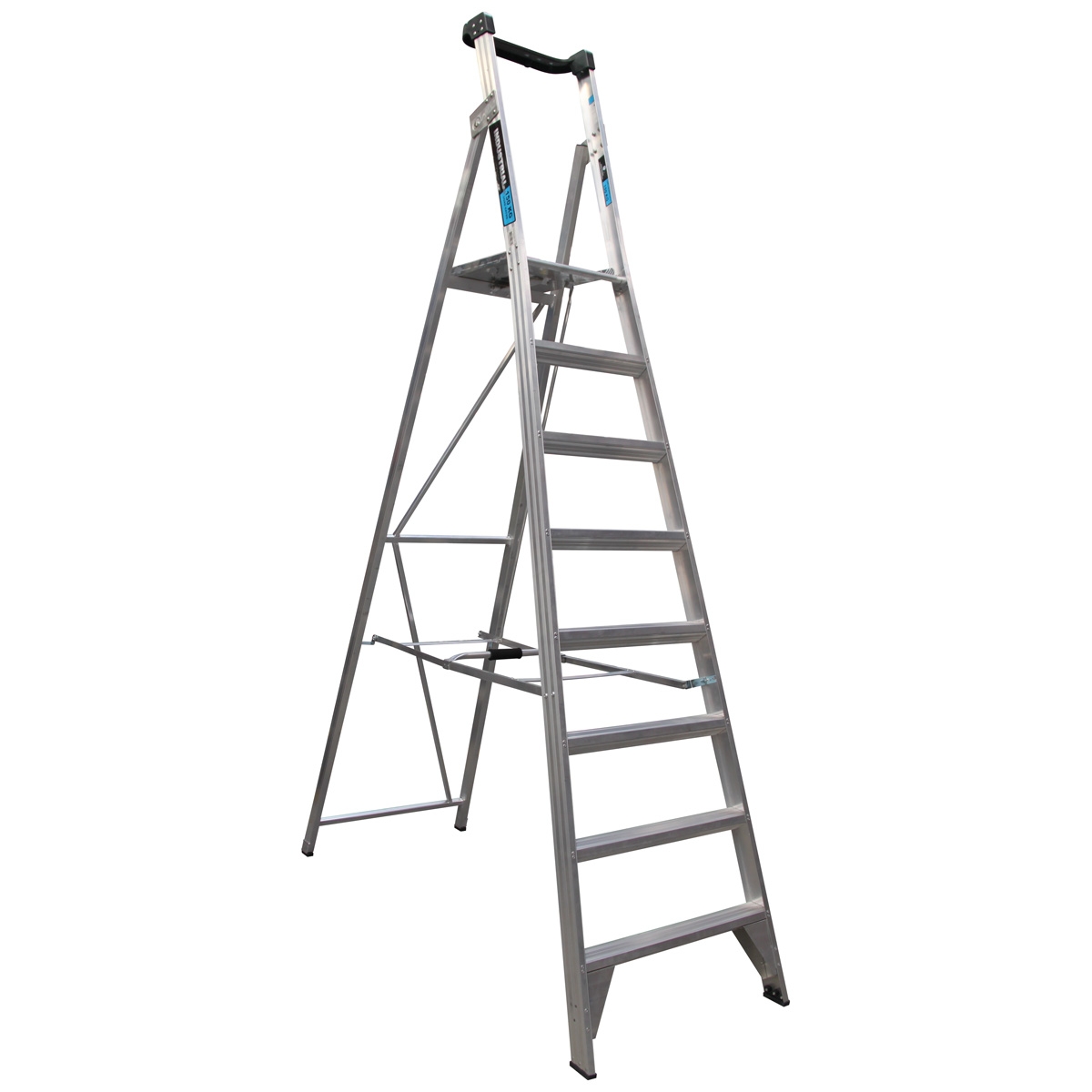 Easy Access 180kg Rated Aluminium Platform Ladder 8-Step 2.26m