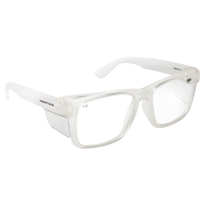 PRO Frontside Safety Glasses Clear on Clear Frame - Non Polarised