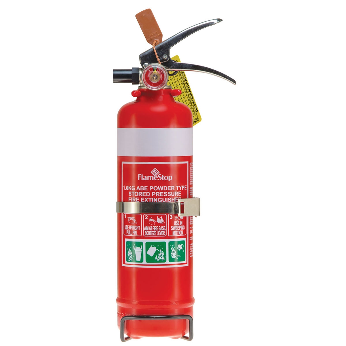 FlameStop 1.0kg ABE Powder Type Portable Fire Extinguisher