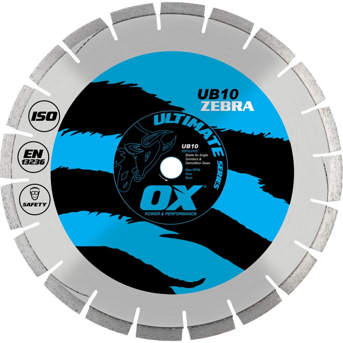 OX UB10 Ultimate Zebra Diamond Blade