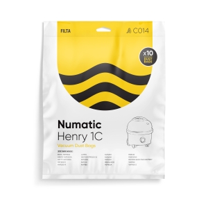 Filta Numatic 1C Microfibre Vacuum Cleaner Bags (10 Pack)
