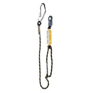 ZERO Pro Single Adjustable Rope Lanyard with Snaphook & Scaffold Hook ABM-RL5 LLZ0RX5