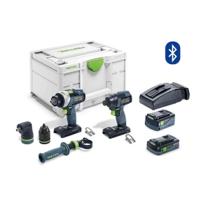 Festool TID/TPC 18v 2-Piece Impact Driver plus 4-Speed Hammer Drill Driver Set in Systainer