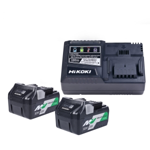 HIKOKI Multi Volt Rapid Charger and Battery Kit 2 x BSL36A18, 1 x UC18YSL3