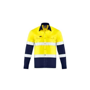 Syzmik Mens Lightweight Bio Motion Shirt Yellow/Navy ZW520